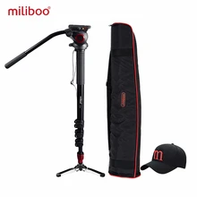 Miliboo MTT705A алюминиевый Портативный монопод с жидкой головкой для камеры для видеокамеры/DSLR Профессиональный штатив 7" Максимальная высота