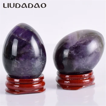 

Amethyst Yoni Eggs Natural Crystal Muscle Tightening Ben Wa Ball Pelvic Floor Eggs Ball Body Care Health Women Relax Massager