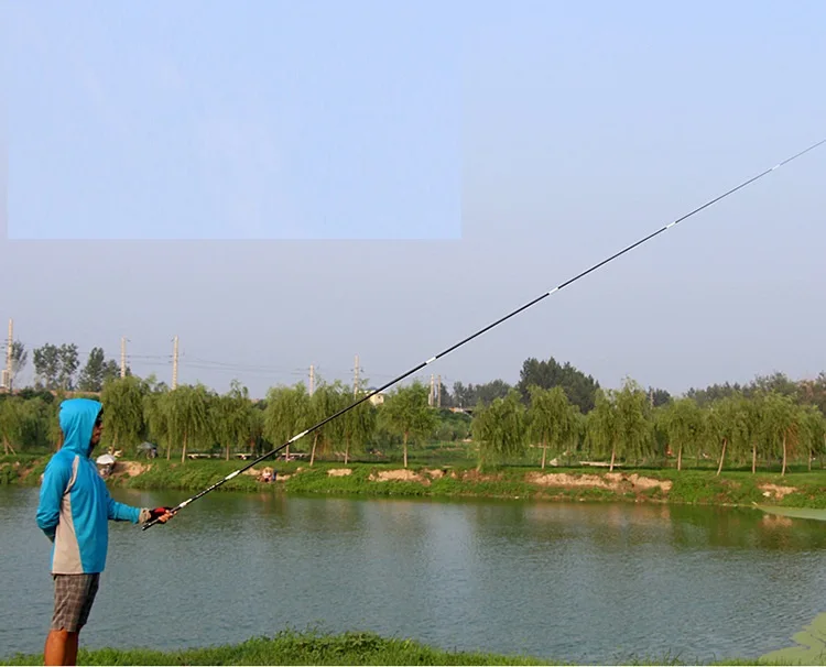 Drop Shipping 28 tune New Ultra-hard Ultra-lightweight Fishing Rod Pole Rod 3.6-8.1M Fishing Rod Comfortable Durable Lightwet