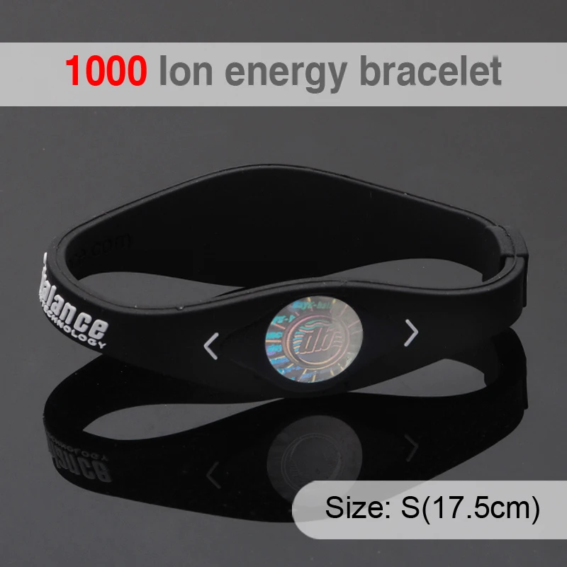 1000 Ion Bio Elements Energy Bracelet Silicone With 1000 Ion Bio Elements Energy Bracelet Silicone With Hologram Bracelets Bands Balance Wristband Retail In From