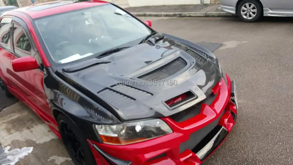Колпачки из углеродного волокна Bonet для Lancer Evolution EVO8 EVO9 Of The JC Style 03 06|Капоты| |