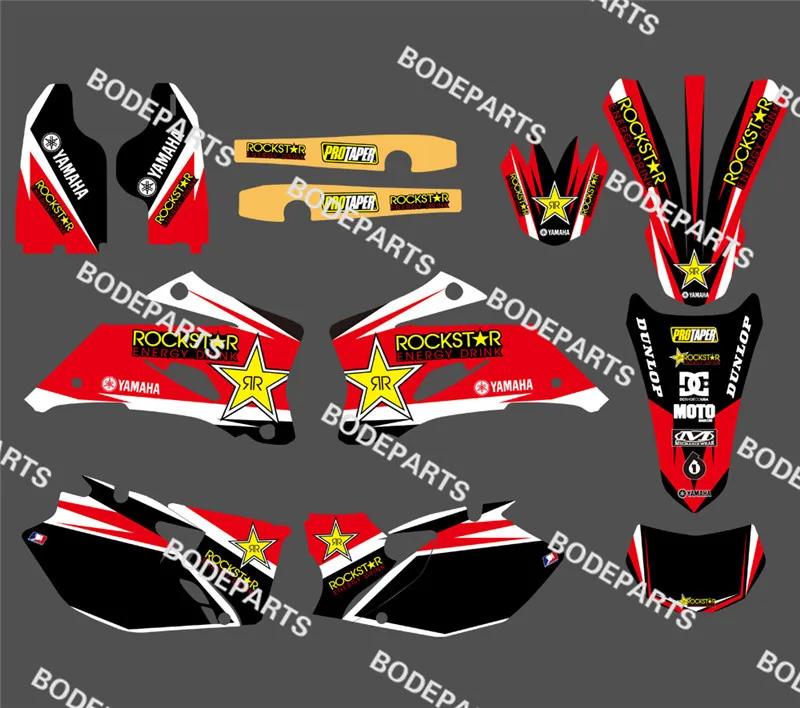 

Red Star New Style TEAM GRAPHICS&BACKGROUNDS DECALS STICKERS Kits Fits For YAMAHA WR250F WR450F 2007 2008 2009 2010 2011