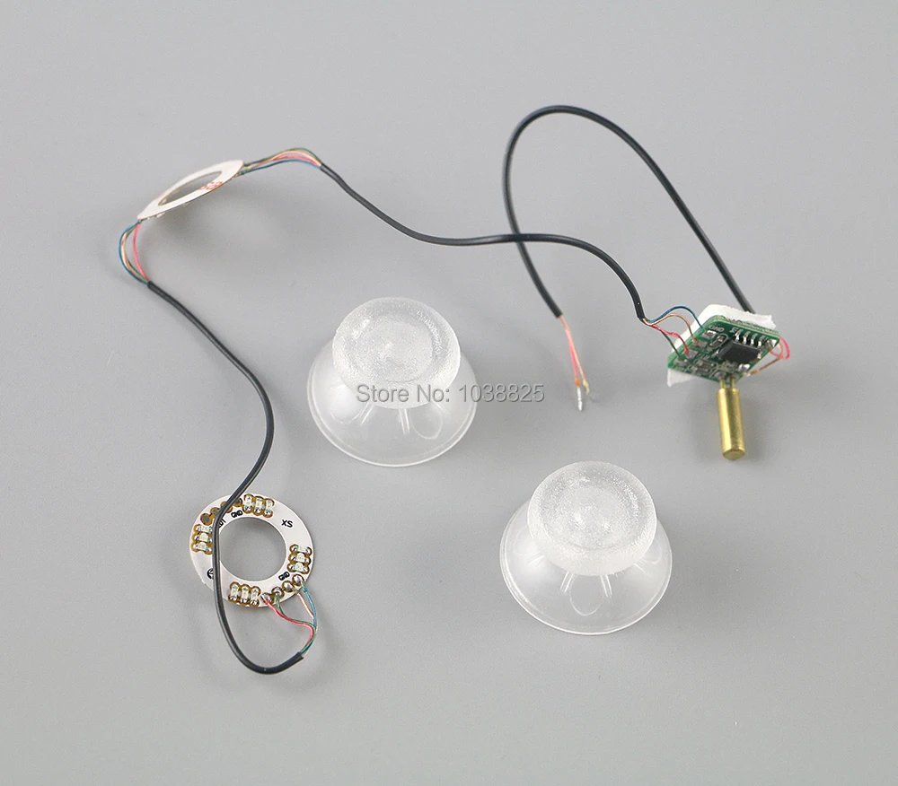 Новый прозрачный аналоговый Thumbsticks светодиодный светильник с 2 колпачками
