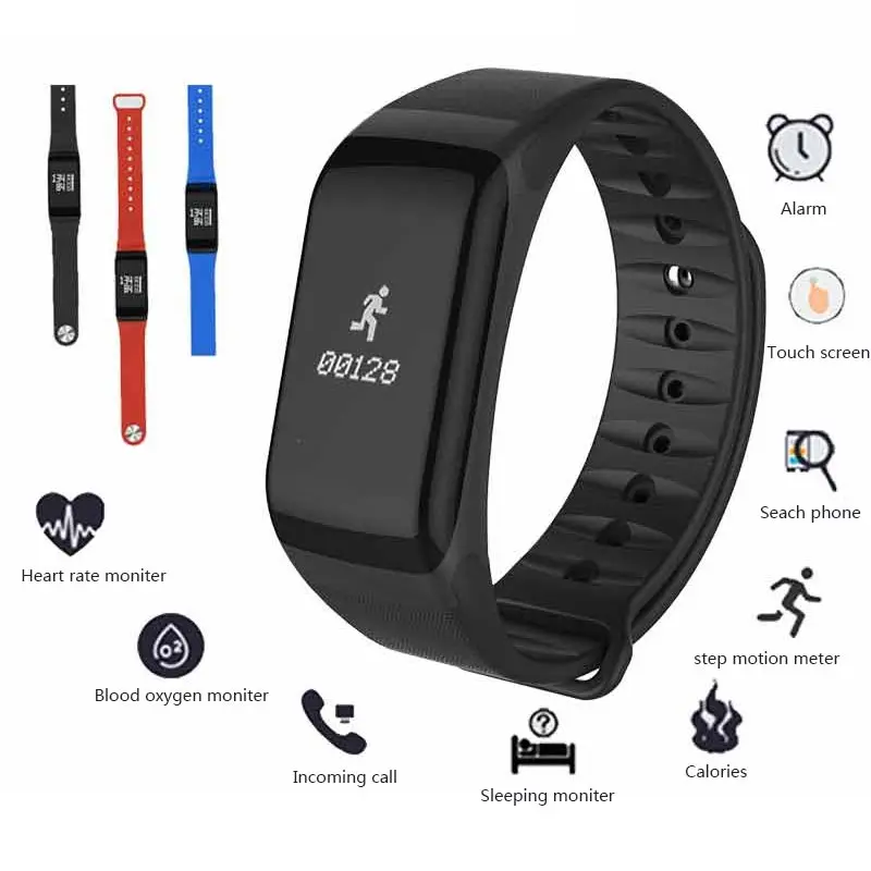 

HATOSTEPED Heart Rate Smart Bracelet Step Blood Pressure Oximeter Step Waterproof Sports Bracelet Smart Bluetooth Bracelet Watch