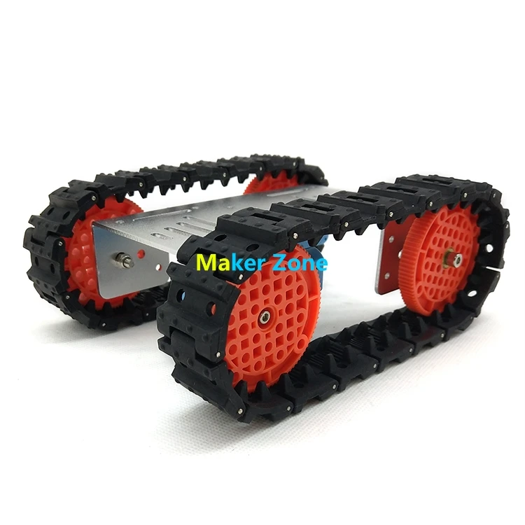 Мини T10 Танк автомобиль, ТТ мотор, резиновая дорожка, сплав шасси/Рама/структура, для робота образования модификации DIY Танк модель Teachi
