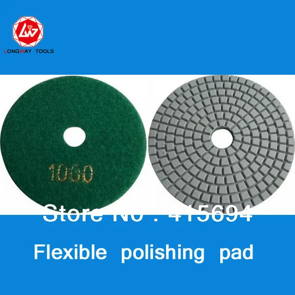 

New 10pcs wet diamond polish pad 4" diameter and 2/3" inner diameter for marble granite floor and stone.granite polishing pads.