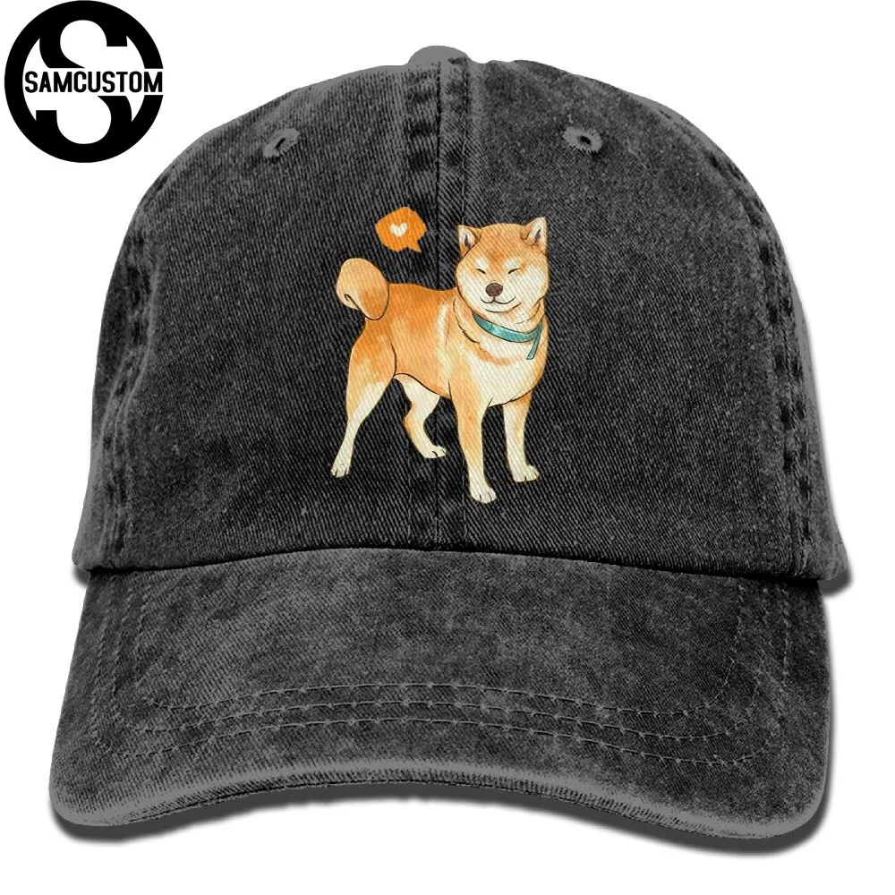 SAMCUSTOM shaba inu 3D креативные джинсовые шляпы с эффектом потертости Осенние Летние