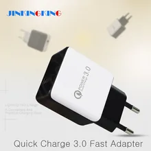 Универсальный QC3.0 USB Зарядное устройство ЕС Plug 18 Вт Quick Charge 3,0 Быстрый адаптер стены мобильный телефон Зарядное устройство для xiaomi redmi s3 s2 mi5 mix2