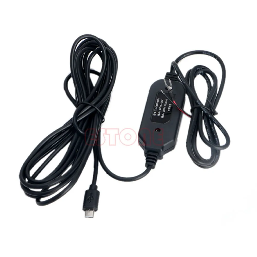 1PC 12V To 5V Hard Wire Cable 3.5M Mini USB Micro USB Adapter For Car Dash Camera Phone 1PC 12V To 5V Hard Wire Cable 3.5M Mini USB Micro USB Adapter For Car Dash Camera Phone