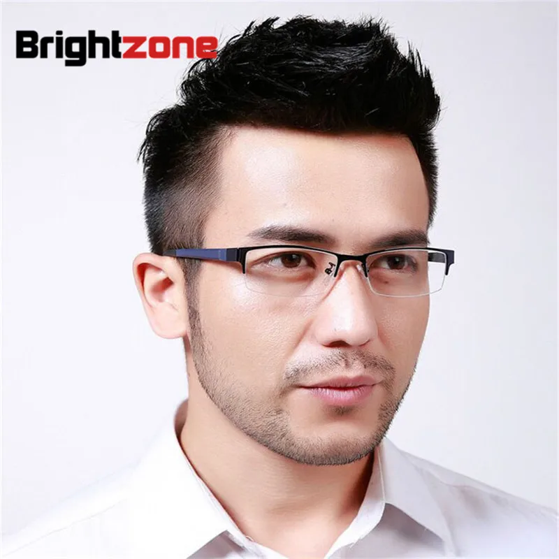 

2023 New spectacle eyeglasses metal Half-rim optical frames eyewear for men women Myopia glasses oculos 80001