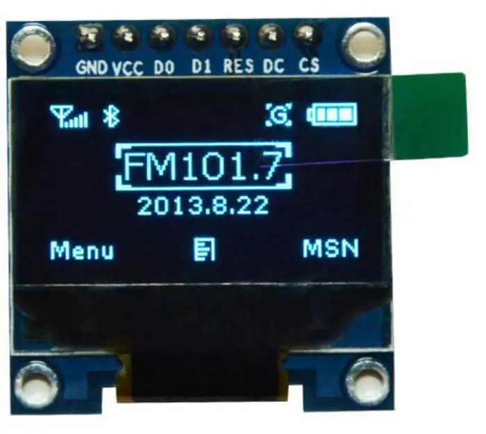 0,96 дюймов межсоединений интегральных схем последовательный SPI 128X64 синий осид Дисплей модуль I2C 12864 ЖК-дисплей Экран доска 0,96 "SSD1306 для Arduino
