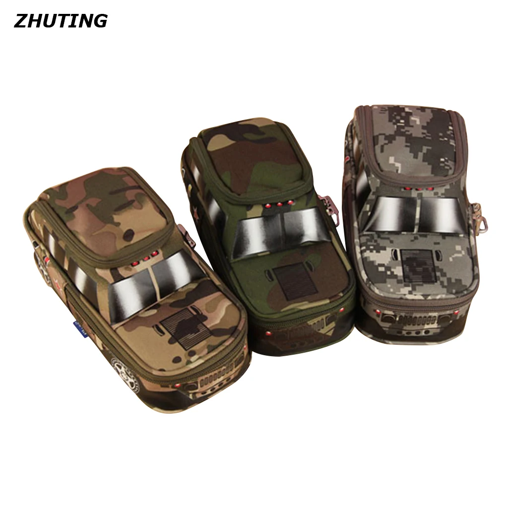 

Children Kids Boys Camouflage Car Jeep Style Large Pencil Case Pouch Bag Pen Holder Stationery Storage Box