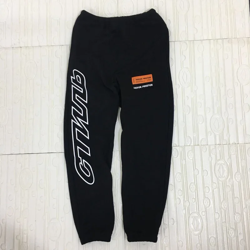 

2019 Spring Heron Preston Sweatpants Men Women Casual Joggers Drawstring Heron Preston Sweatpants Streetwear Heron Preston Pant