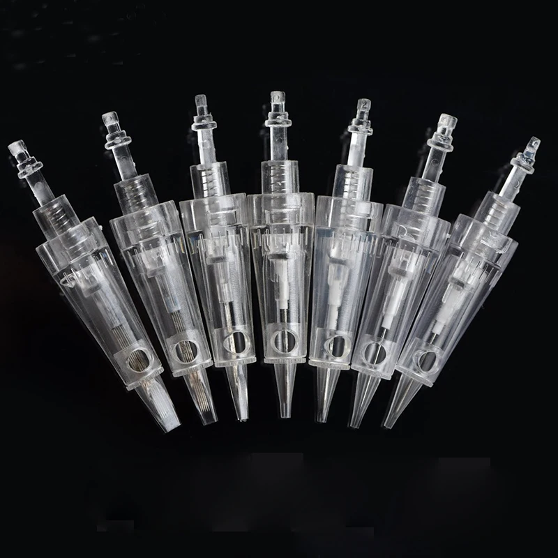 50pcs Tattoo Needles 1p Cartridge disposable Sterlized Permanent makeup Needles Eyebrow For Tattoo Machine pen Hight Quality    -5