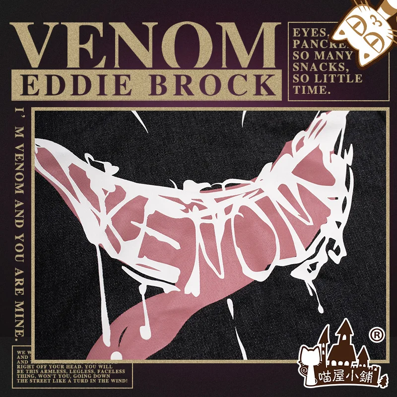 Пальто Venom, куртка с капюшоном, костюм для косплея на Хэллоуин, рубашка+ пальто s-xl