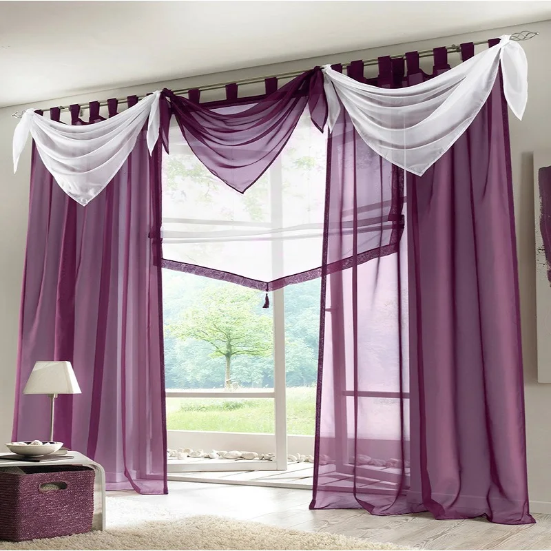 New European Roman Solid color Princess curtains Popular ...