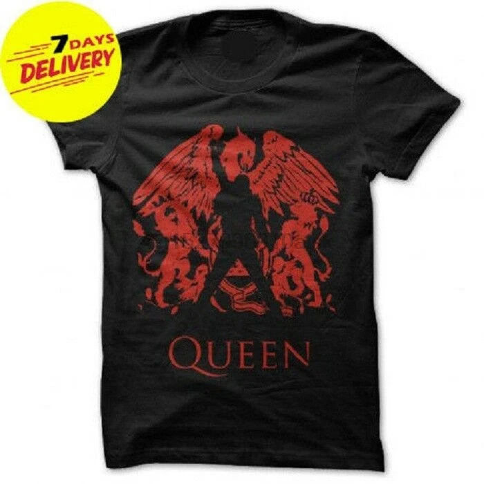 

Queen Freddie Mercury T Shirt Queen Mercury Black Cotton Men Size S-3XL HOT