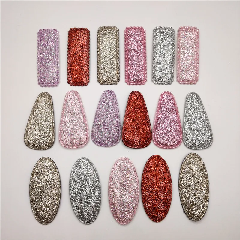 

30pcs/lot Multi Style Shiny Hair clip cover for hair accessories