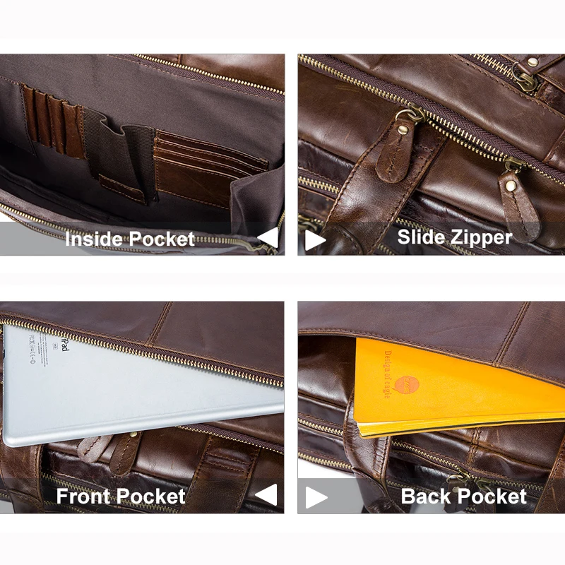 WESTAL Men's Briefcase Male Genuine Leather Men Bags Messenger Bag Leather Laptop Bag for Men Computer/ Document Bags 9207 WESTAL Men's Briefcase Male Genuine Leather Men Bags Messenger Bag Leather Laptop Bag for Men Computer/ Document Bags 9207