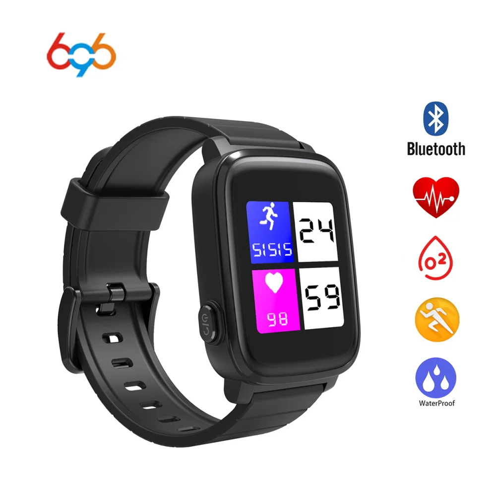 

696 Q2 SmartWristband Waterproof Bluetooth Color Heart Rate Monitor LCD Dynamic Bracelet Distance Calories Steps for IOS/Android