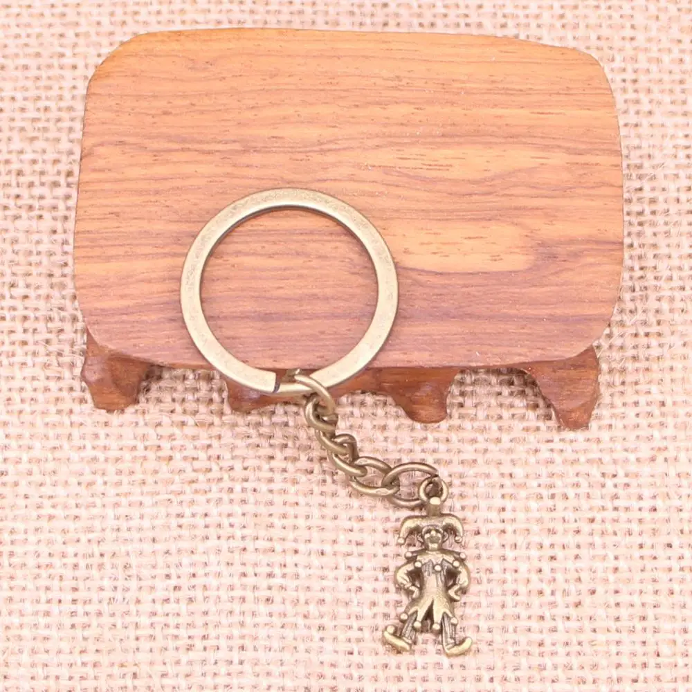 20 Pz New Fashion Portachiavi 25X12Mm Clown Joker Jester Pendenti Gioielli Da Uomo Fai Da Te Auto Portachiavi Portachiavi Souvenir Per Regalo