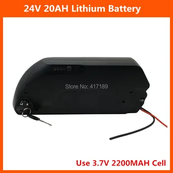 

24V 20Ah 500W Electric Bike 18650 Battery pack 24 V Lithium Shark Bateria akku with 29.4V 3A Charger EU US Free Tax