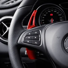 لمرسيدس بنز AMG A45 C63 CLA45 GLE GLA CLS GLS W205 W213 عجلة توجيه سيارة مجداف التحول تمديد المتحولون DSG سيارة ملصق