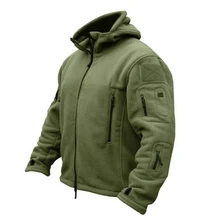 Мужская Военная флисовая куртка, тактическое зимнее пальто армии США, тренчи, ветровка, полярная армейская одежда с карманами, повседневное теплое пальто с капюшоном