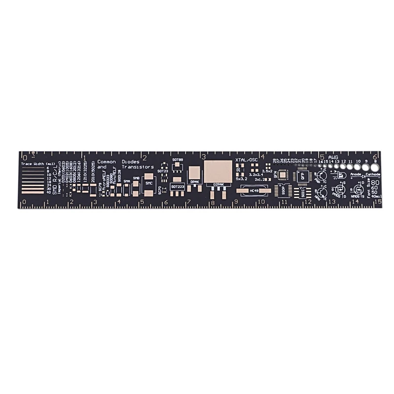 

PCB Ruler PCB Engineering Footprint PCB Packaging Unit for Electronic Engineers
