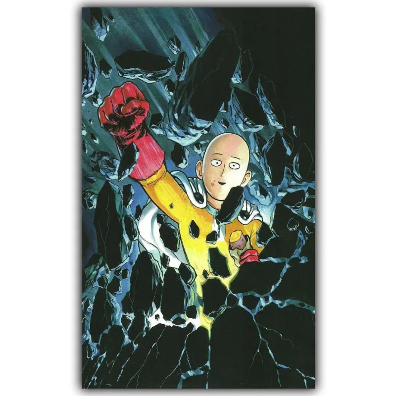 ONE PUNCH MAN Saitama Art Шелковый постер отпечатанный 3 Размера Японского Аниме картинки