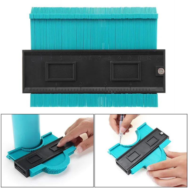 

Portable Profile Copy Gauge Contour Gauge Duplicator Standard 5" Width Wood Measuring Tool Tiling Laminate Tiles General Tools