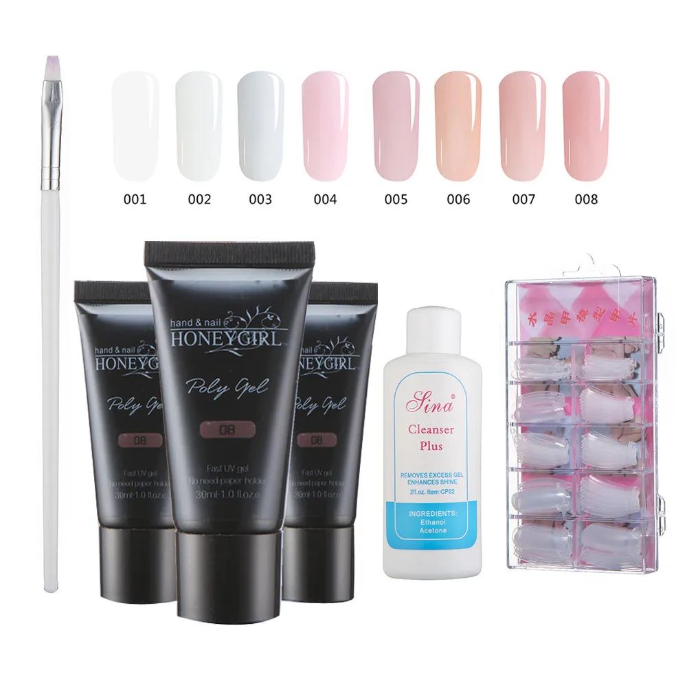 Beauty Nail Gel Fast Quick Cure Crystal Gel Tips Extension Camouflage