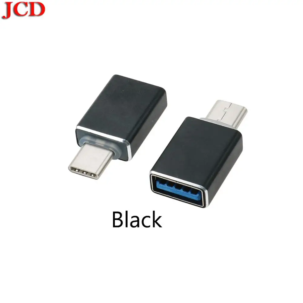 JCD USB-C 3,1 type C папа-USB 3,0 кабель адаптер OTG type-C Синхронизация данных зарядное устройство для смартфонов USB 3,1 type C папа-USB 3,0 A - Цвет: Black
