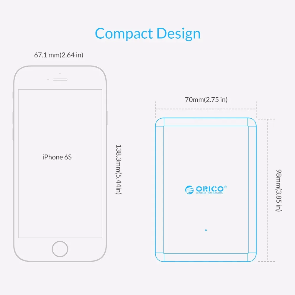 ORICO универсальное USB зарядное устройство 6 портов умное зарядное устройство 5V2. 4A Макс выход 50 Вт/10 А настольное зарядное устройство для мобильного телефона для iPhone Nexus Xiaomi