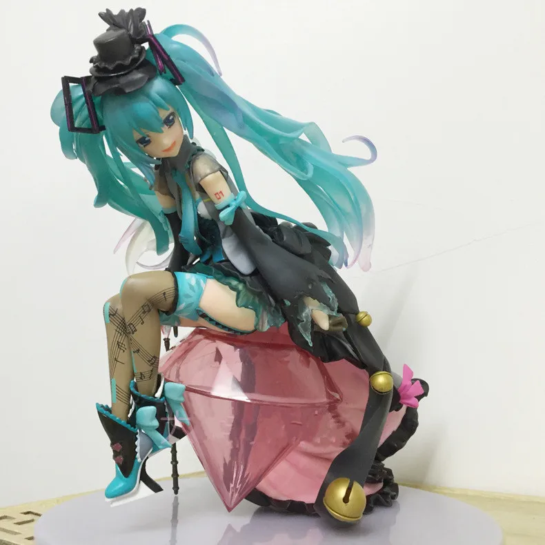 Brand New Vocaloid Hatsune Miku Risa Ebata Ver Scale Painted Anime Action Figure Model PVC Collection Red Diamond Doll for kids (5)