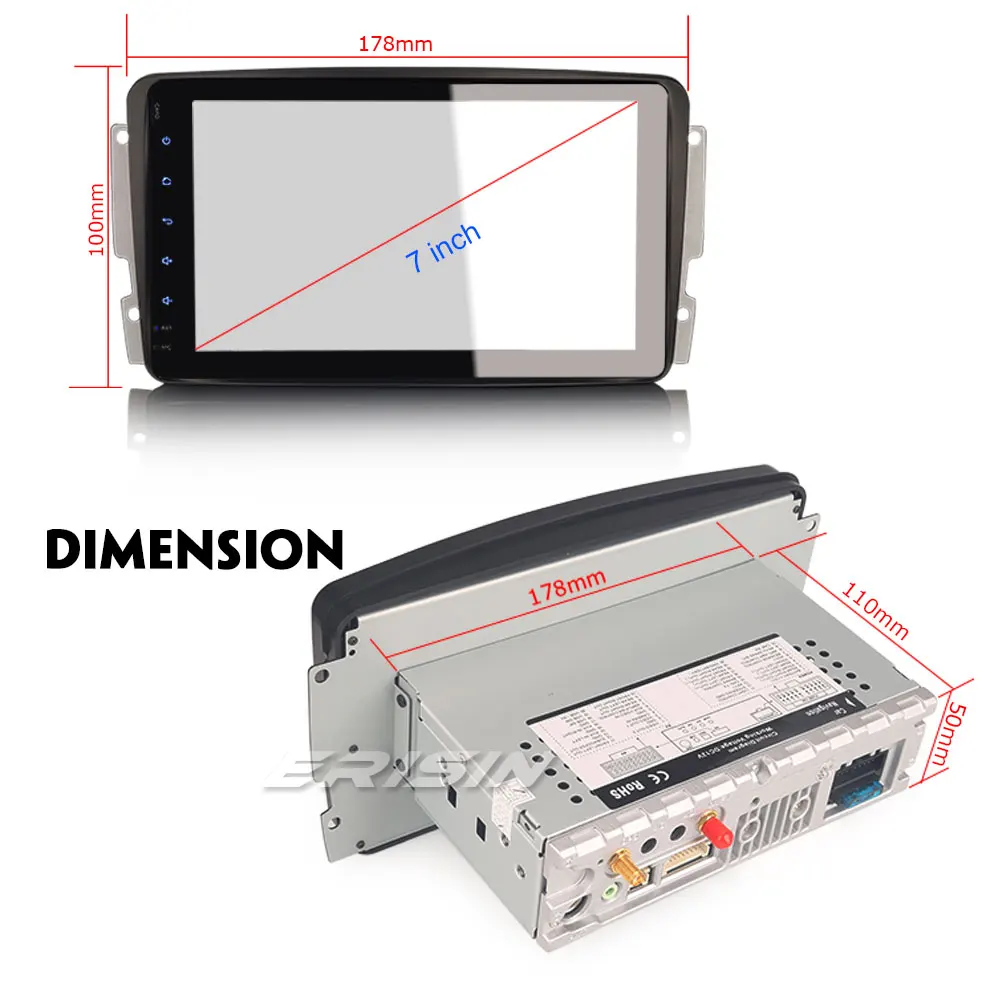 Clearance ERISIN ES8289C ANDROID 8.1 AUTORADIO CAR DVD PLAYER For Mercedes Benz C/CLK/G Class W203 W209 Vito Viano 4 Clearance ERISIN ES8289C ANDROID 8.1 AUTORADIO CAR DVD PLAYER For Mercedes Benz C/CLK/G Class W203 W209 Vito Viano 4