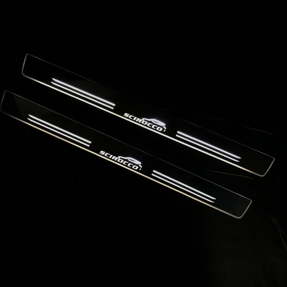 Rqxr Led Moving Door Scuff For Volkswagen Scirocco R
