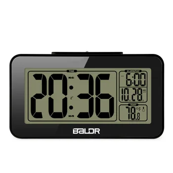 

Smart digital alarm clock with backlight Home electronic thermometer clock Illuminated visible time Bedside snooze clock