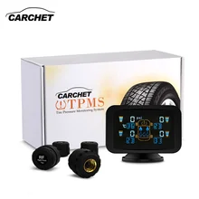 CARCHET Tyre Pressure Monitoring Intelligent System TPMS Set External Sensors LCD Sucker Display Car Detector FREE SHIPPING