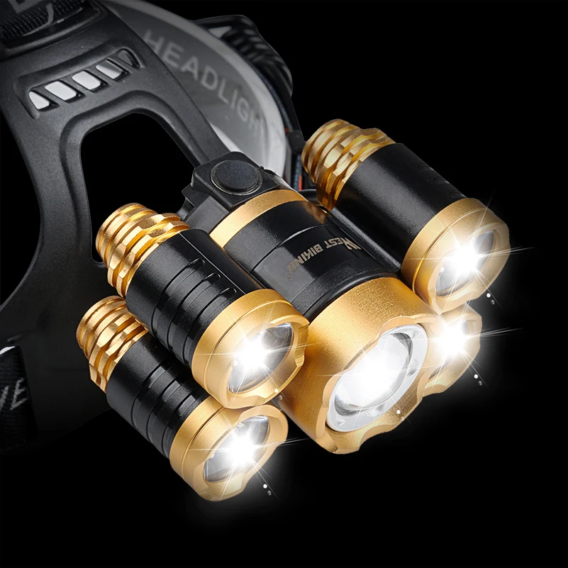 WEST BIKING 600LM велосипед светильник USB Перезаряжаемые Водонепроницаемый 5 светодиоды