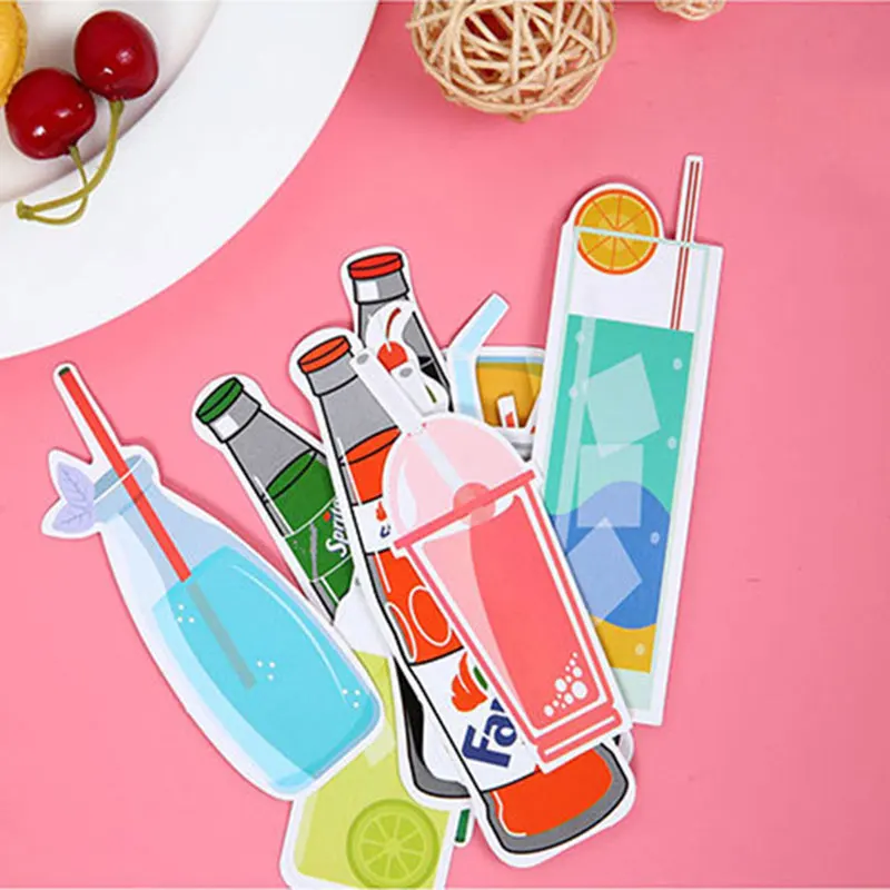 

30pcs/box Cute Kawaii candy Bookmarks Paper Clip For Book Korean Funny Gift Office School Supply Stationery Free Shipping