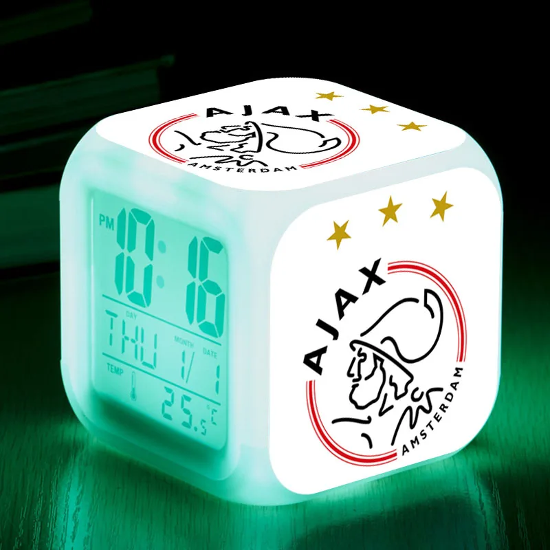 Настольные часы digitale wekker футбольный клуб Роттердама будильник часы светодиод цифровой часы wekker reveil KLOK despertador - Цвет: LCM03