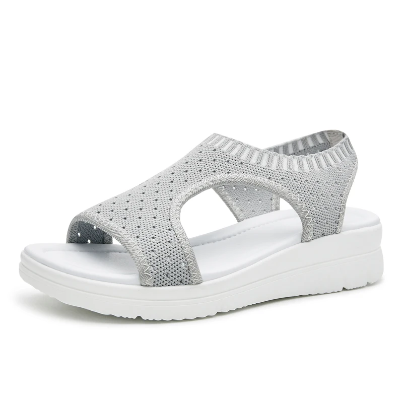 Women Sandals 2019 Female Shoes Woman Summer Wedge Sandals Comfort Women Shoes Slip-on Flat Sandals Women Sandalias Plus Size 45