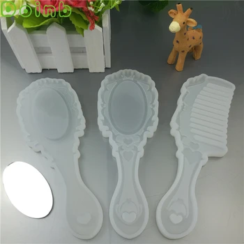 

DIY Mirror Comb Silicone Mold Resin Jewelry Cosmetic Making Mould DIY Hand Craft