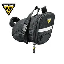 TOPEAK Aero Wedge Bicycle Seat Bag Saddle Pack Waterproof Bike Tail Rear Bag With 3M Reflective Strip Expand Volume Bicycle Bag