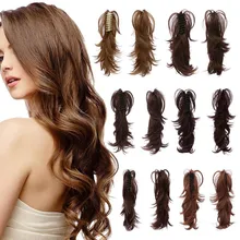 DIY коготь клип конский хвост пони скрепки в наращивание волос вьющиеся конский хвост для женщин синтетические волосы булочка удивительная форма