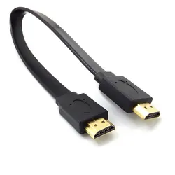 Feniores Full HD короткий HDMI штекер плоский кабель Шнур для аудио видео HD ТВ PS3 2019 S30