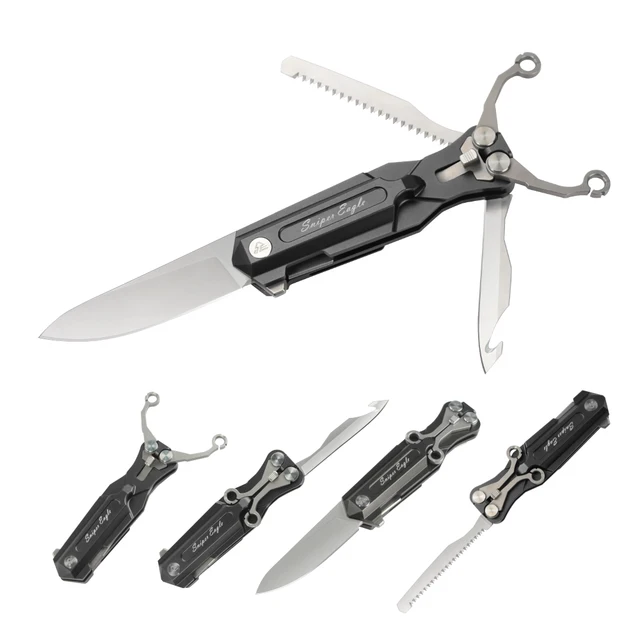  US $119.00 Sniper Eagle Folding Knife Slingshot Pocket Blade Camping Hunting Survival Function Knives Mult