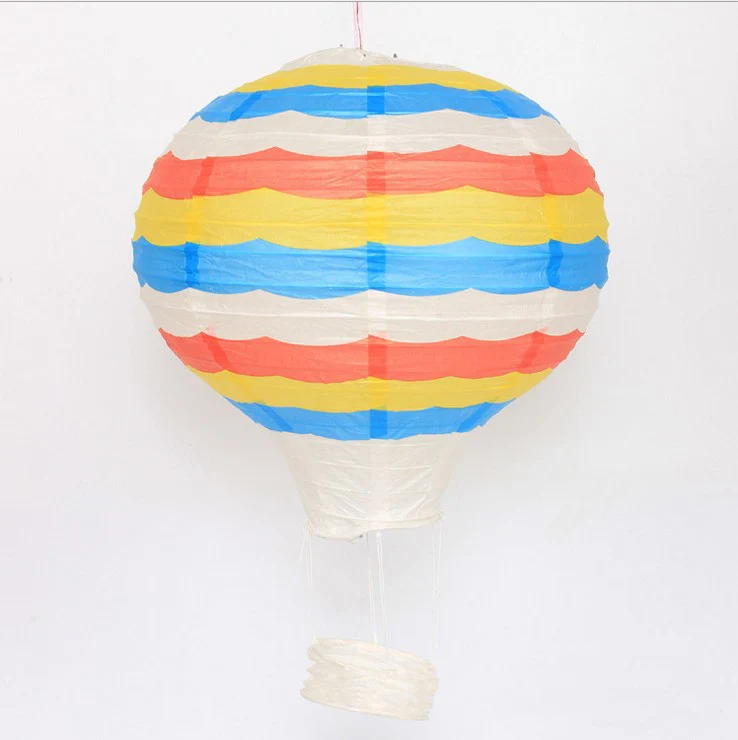 Воздушный шар бумажный фонарь торговый центр бар детский сад украшение Радужный фонарь висячая корзина орнамент - Цвет: Colorful ripple