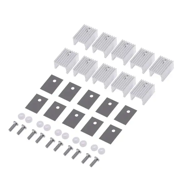 Special Offers 10pcs A Set Cooling Radiator Aluminum Heatsink Transistor Heatsink Cooler Cooling for PC Computer Components Special Offers 10pcs A Set Cooling Radiator Aluminum Heatsink Transistor Heatsink Cooler Cooling for PC Computer Components